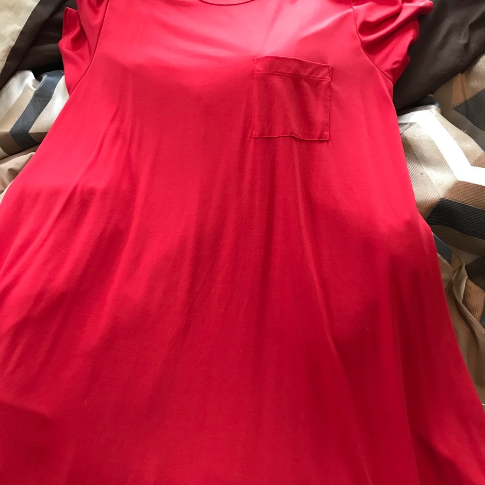 Lularoe red Carly size large